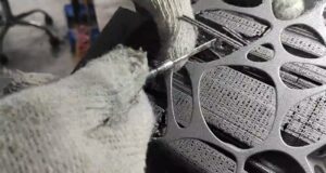 Removing the extra support structure after metal 3d printing process