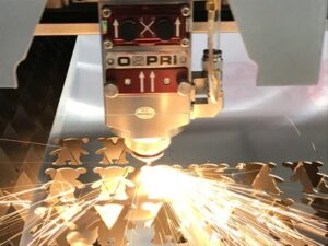Laser cutting line